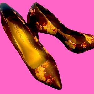 Christian Sirano Floral High Heels size 9